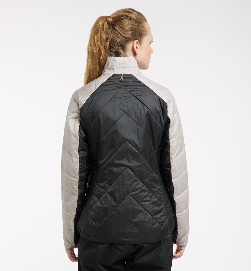 Haglöfs Womens L.I.M Barrier Down Jacket Black/Grey New Zealand 82965PJSZ